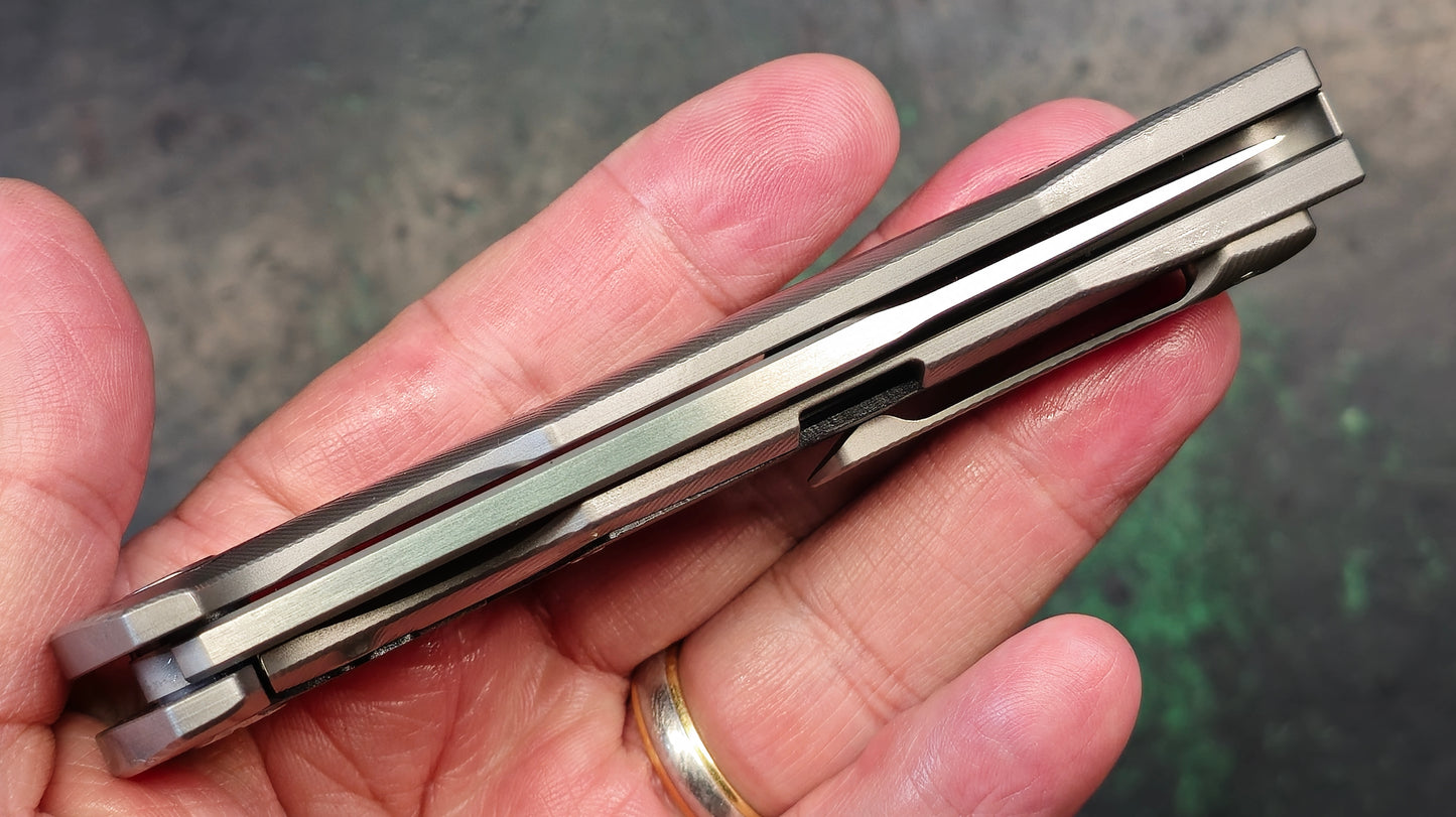 TWOSUN TS211 Titanium/Carbon Fiber Handle M390 (NEW)