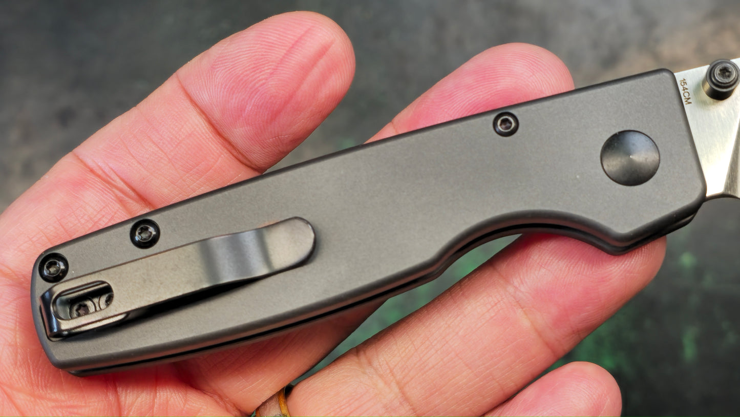 Kizer Original Black Aluminum Handle 3 Inch 154CM (NEW - OPEN BOX)