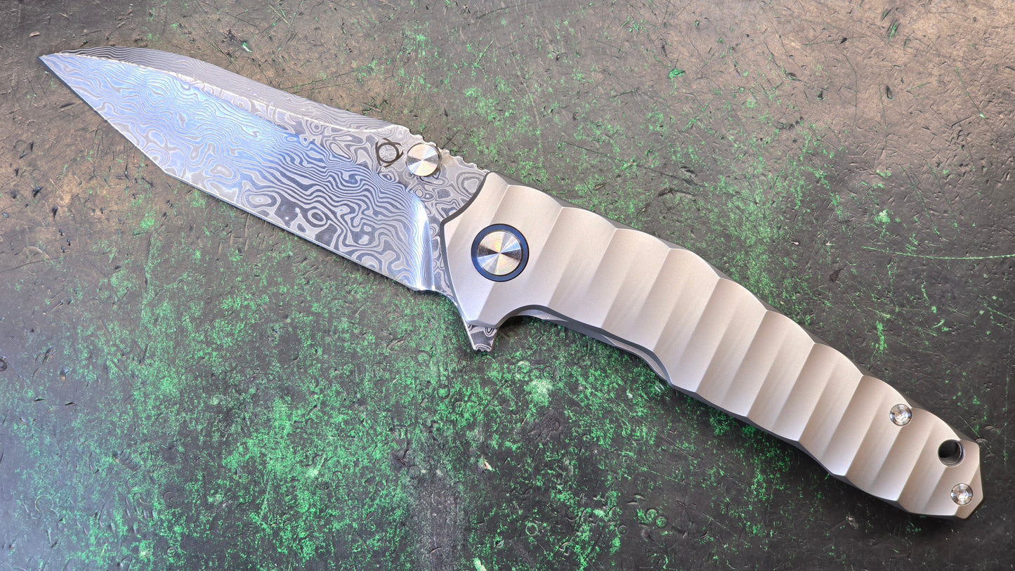 SIXLEAF SL-67 RWL34+PMC27 Blade Titanium Handle (NEW - OPEN BOX)