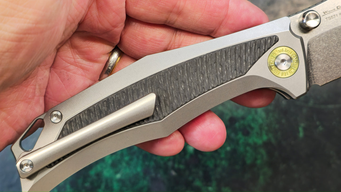 TWOSUN TS571 Titanium/Carbon Fiber Handle K110 (NEW - OPEN BOX)