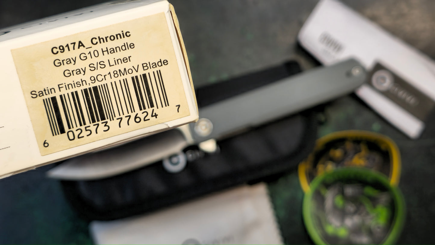 CIVIVI Chronic Flipper Knife G10 Handle (3.22" 9Cr18MoV Blade) (USED)