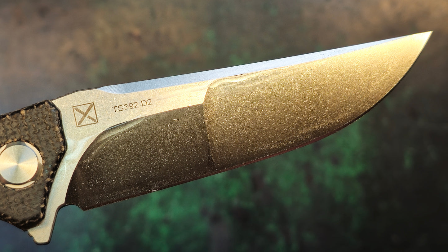TwoSun TS392 Black Micarta Handle D2 (NEW)