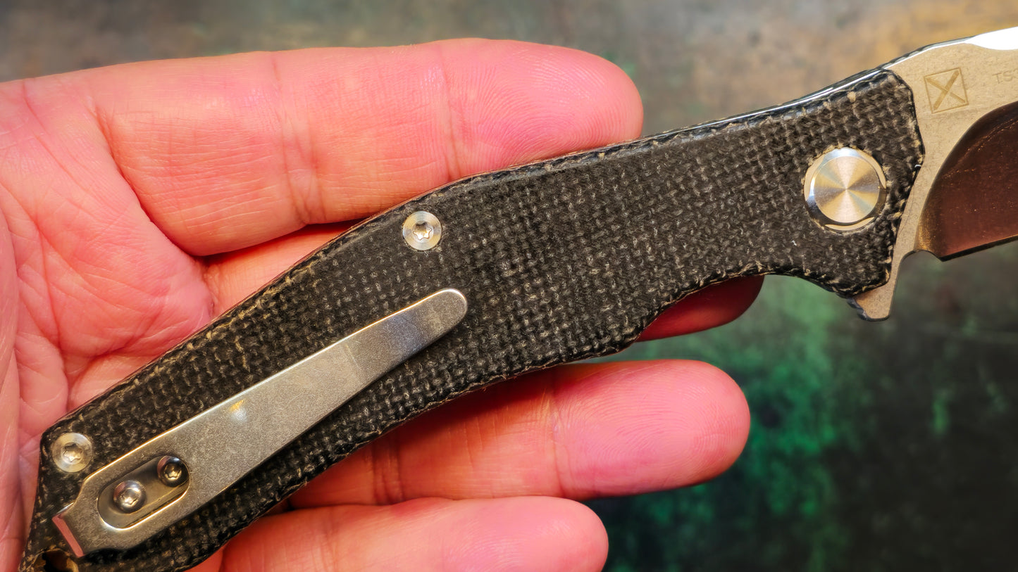 TwoSun TS392 Black Micarta Handle D2 (NEW)
