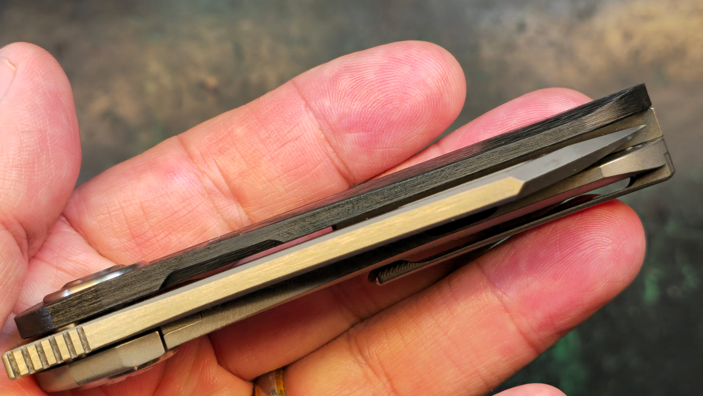 TWOSUN TS137 TC4 TITANIUM CARBON FIBER M390 (NEW)