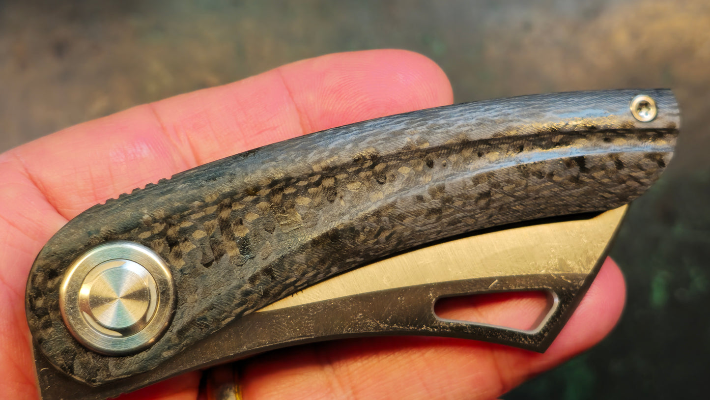 TWOSUN TS137 TC4 TITANIUM CARBON FIBER M390 (NEW)