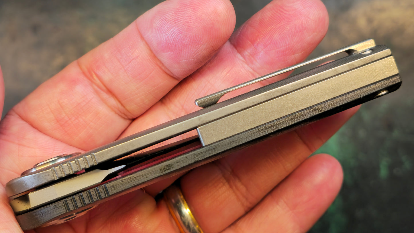 TWOSUN TS137 TC4 TITANIUM CARBON FIBER M390 (NEW)