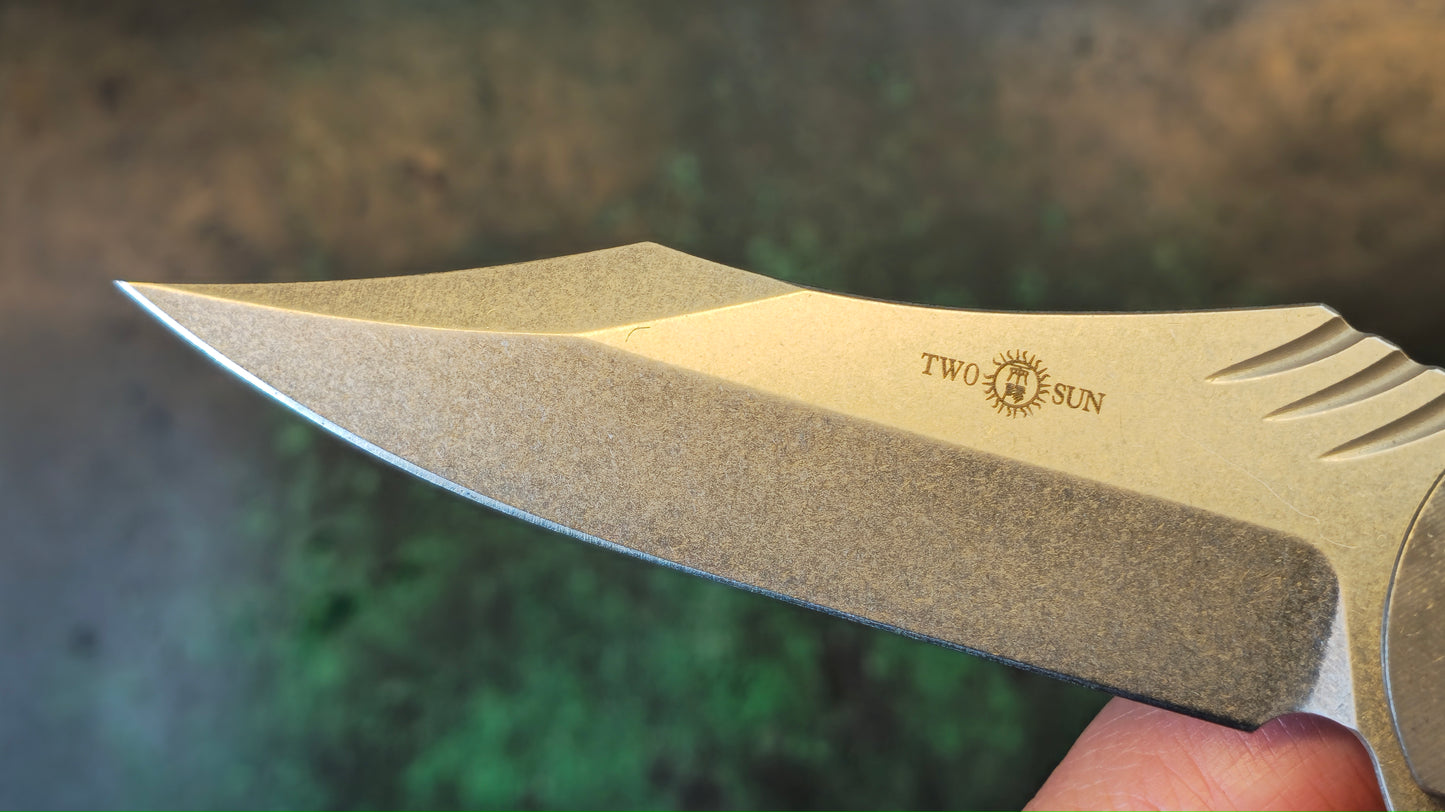 TWOSUN TS363 Gray Titanium Handle D2