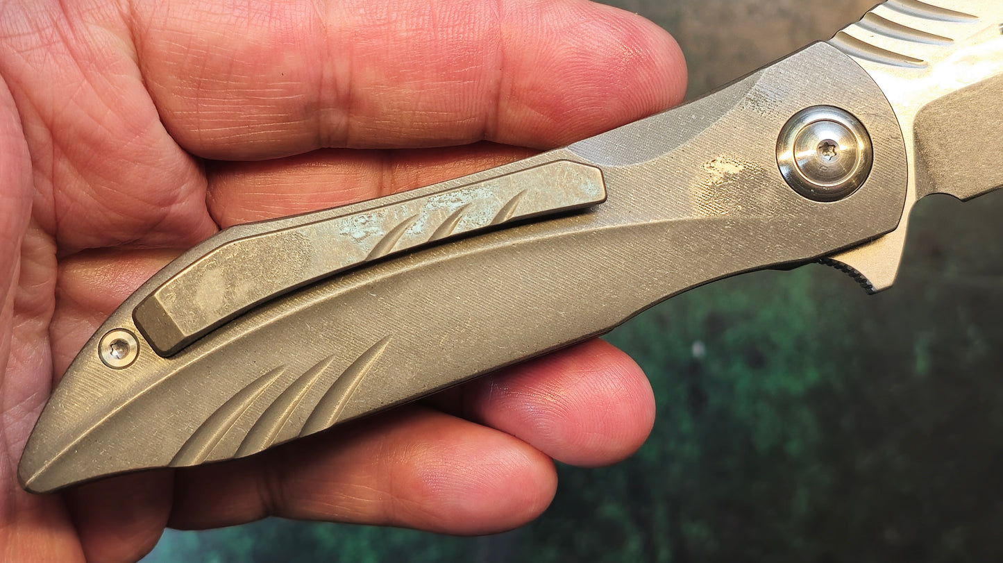 TWOSUN TS363 Gray Titanium Handle D2