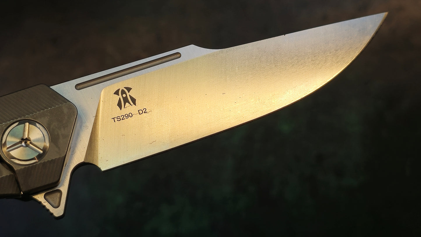 TWOSUN TS290 Black Carbon Fiber/Titanium Handle D2 (NEW)