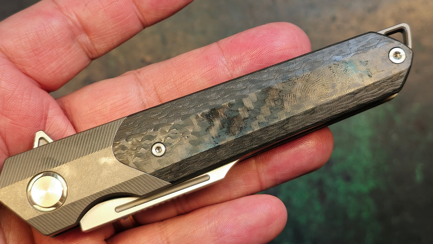 TWOSUN TS290 Black Carbon Fiber/Titanium Handle D2 (NEW)