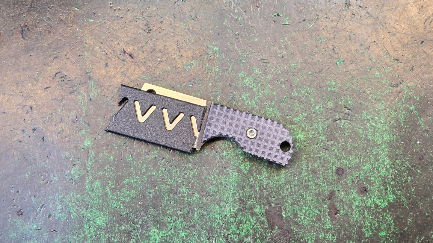 TWOSUN TS266 Mini Micro Fixed Blade Black G10 Handle 14C28N (NEW)