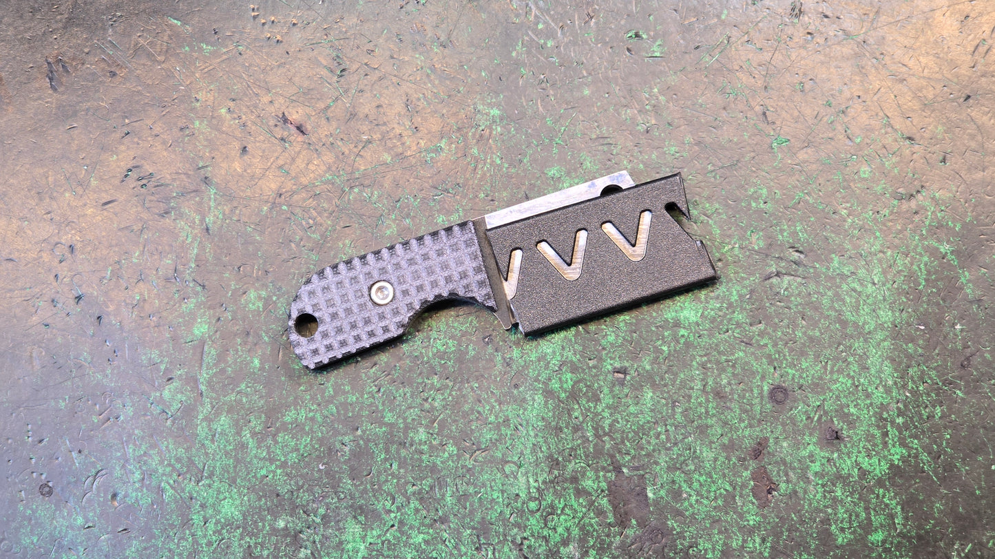 TWOSUN TS266 Mini Micro Fixed Blade Black G10 Handle 14C28N (NEW)