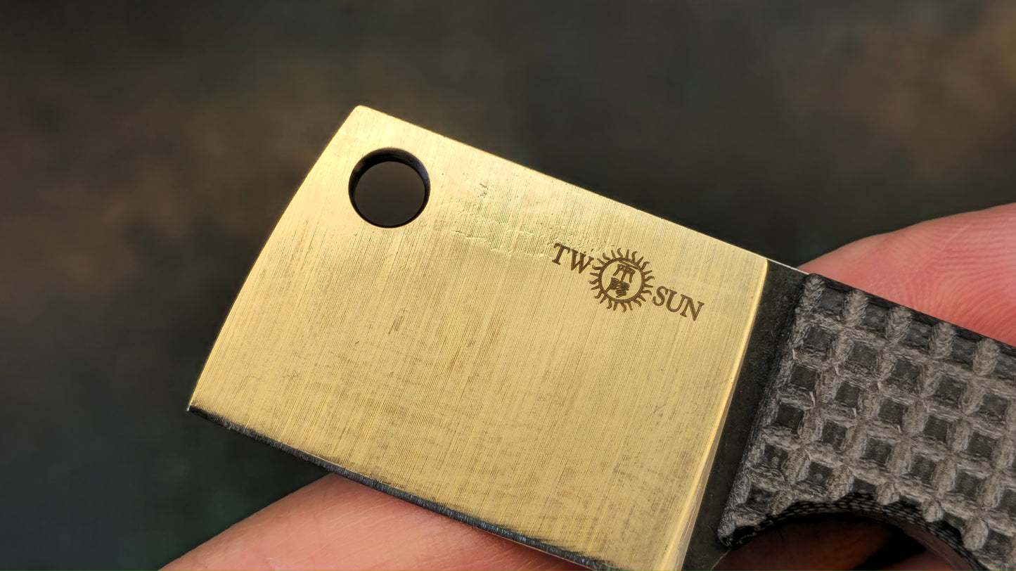 TWOSUN TS266 Mini Micro Fixed Blade Black G10 Handle 14C28N (NEW)