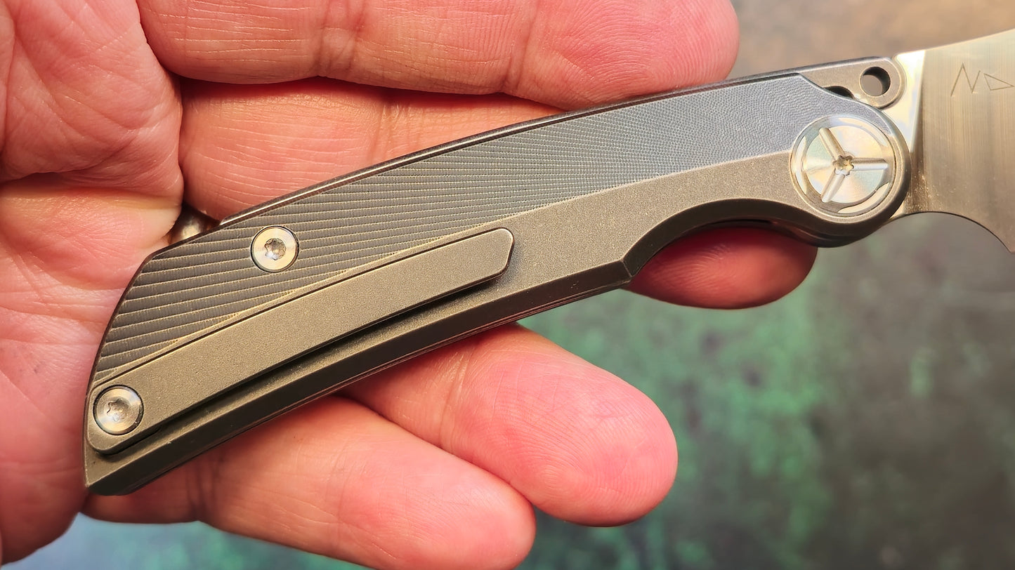 TwoSun TS164 SLIP JOINT Titanium Handle M390 (NEW - OPEN BOX)