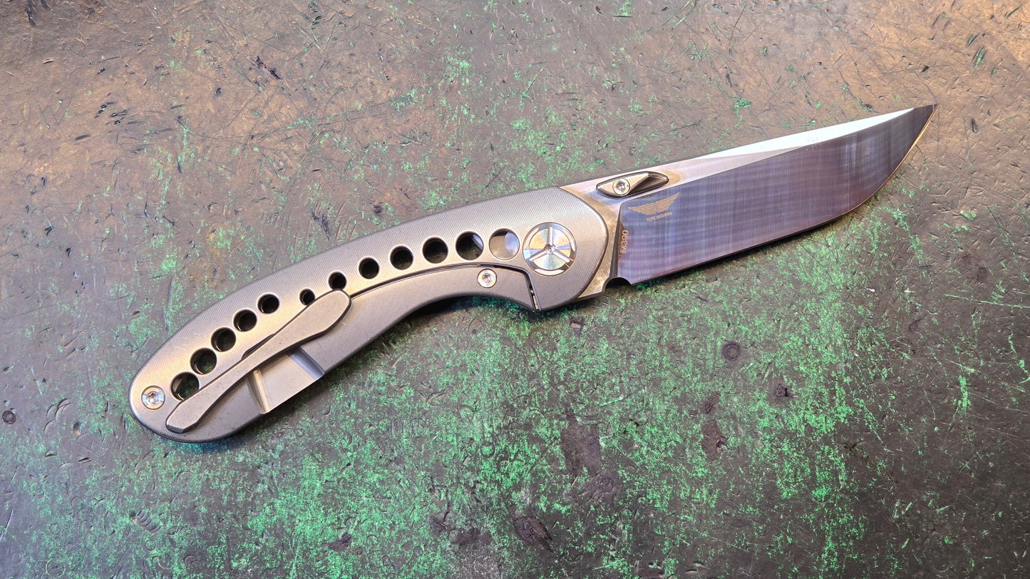 TWOSUN TS180 Titanium M390 TEPE Design #168 (NEW - OPEN BOX)