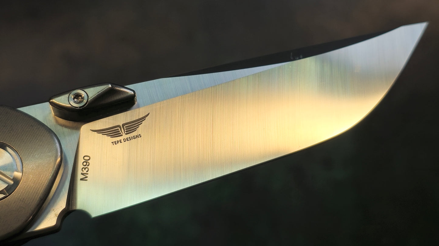 TWOSUN TS180 Titanium M390 TEPE Design #168 (NEW - OPEN BOX)