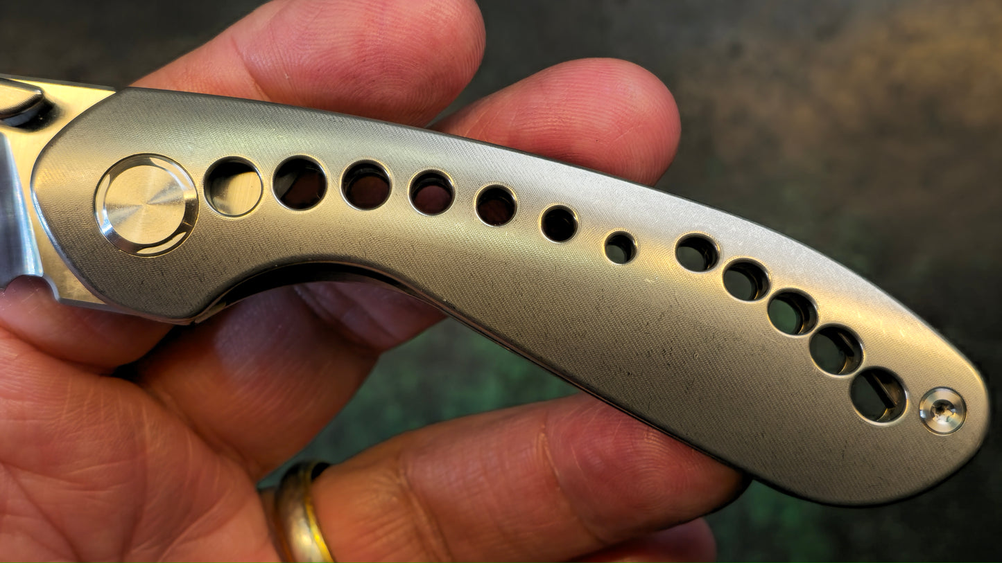 TWOSUN TS180 Titanium M390 TEPE Design #168 (NEW - OPEN BOX)