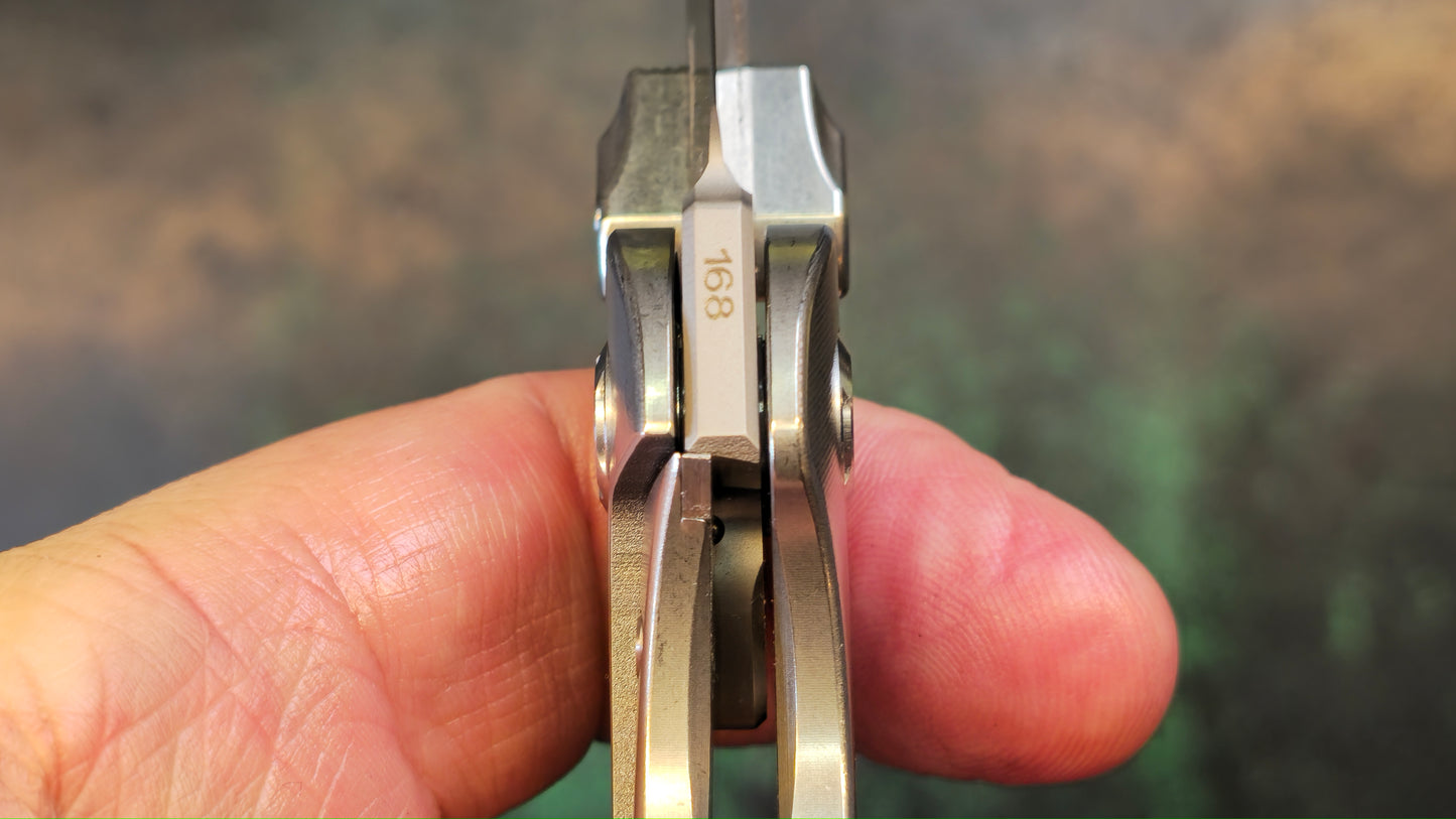 TWOSUN TS180 Titanium M390 TEPE Design #168 (NEW - OPEN BOX)