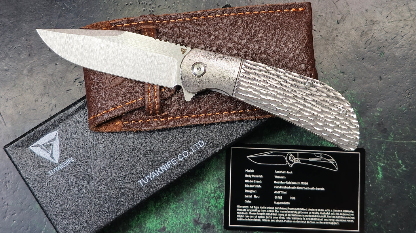 Tuya Rackham Jack Jigged Titanium M390 (NEW)