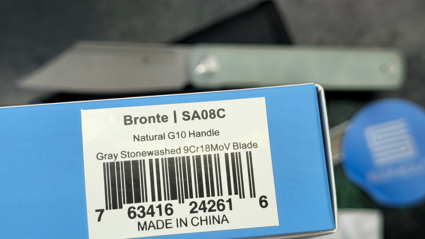 Sencut Bronte Folding Knife Natural G10 Handle 9Cr18Mov Reverse Tanto (NEW)