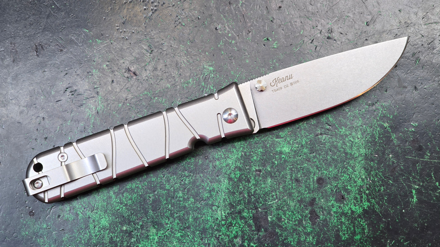 TWOSUN TS409 Button Lock #005 Titanium D2 (NEW - OPEN BOX)