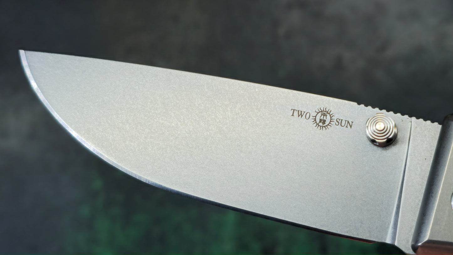 TWOSUN TS409 Button Lock #005 Titanium D2 (NEW - OPEN BOX)