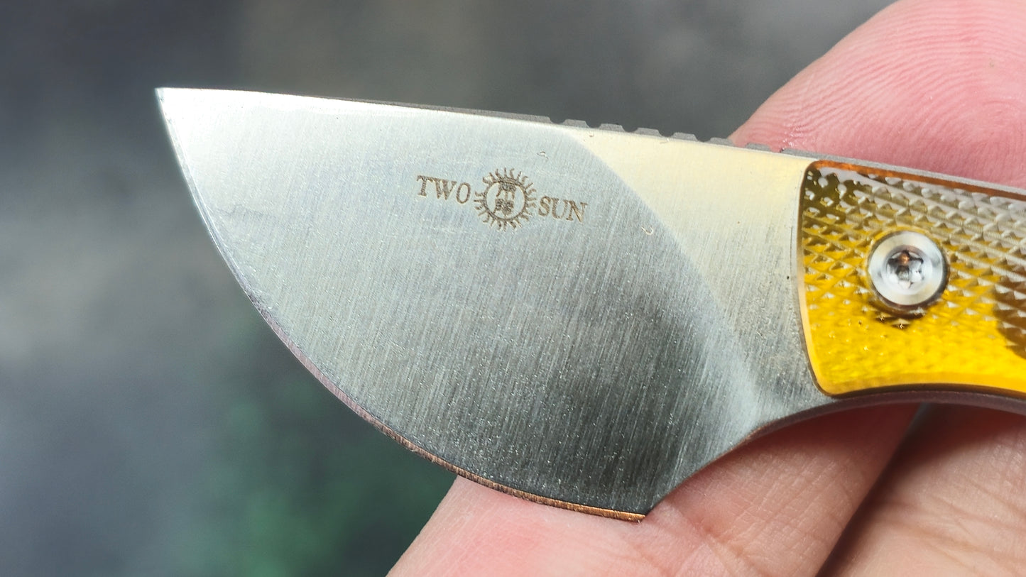 TwoSun TS565 Micro Mini Fixed Blade PEI Handle YJ01-V01 (NEW)