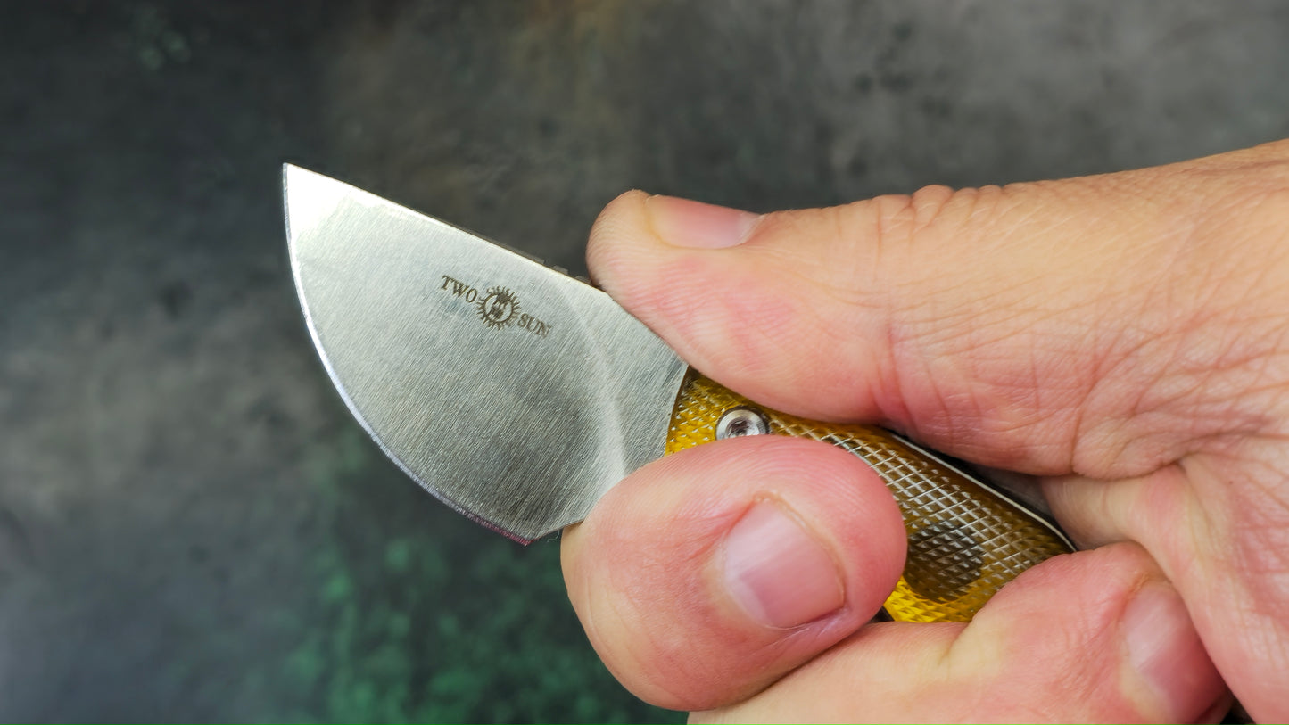 TwoSun TS565 Micro Mini Fixed Blade PEI Handle YJ01-V01 (NEW)