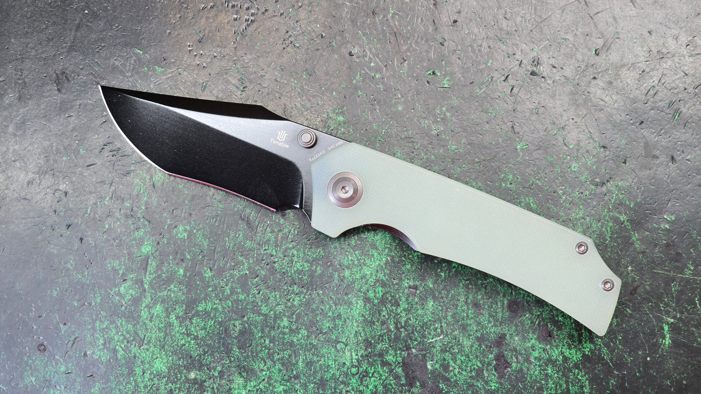Tenable Fermi Jade G10 Handle 14C28N Blade (NEW - OPEN BOX)
