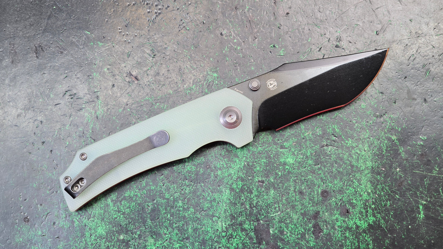 Tenable Fermi Jade G10 Handle 14C28N Blade (NEW - OPEN BOX)