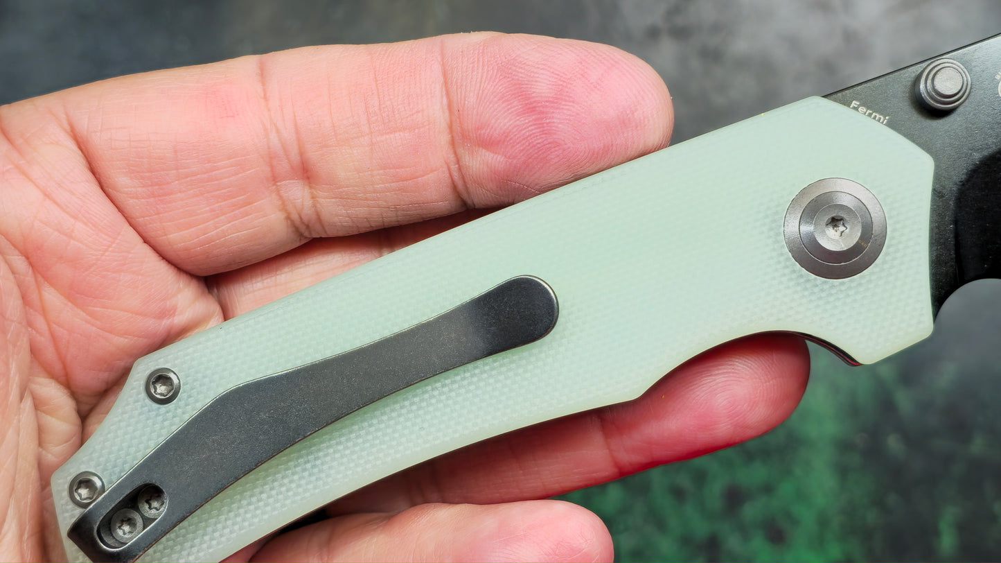Tenable Fermi Jade G10 Handle 14C28N Blade (NEW - OPEN BOX)
