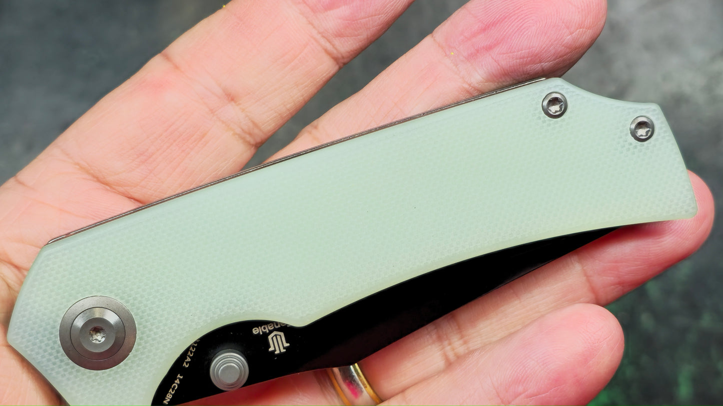 Tenable Fermi Jade G10 Handle 14C28N Blade (NEW - OPEN BOX)