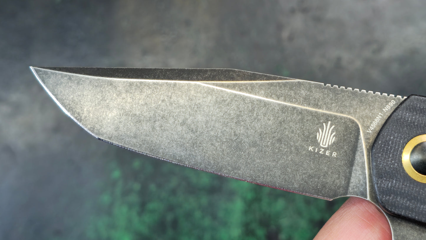 Kizer Z-82 Black G-10 Stonewashed N690 (NEW)
