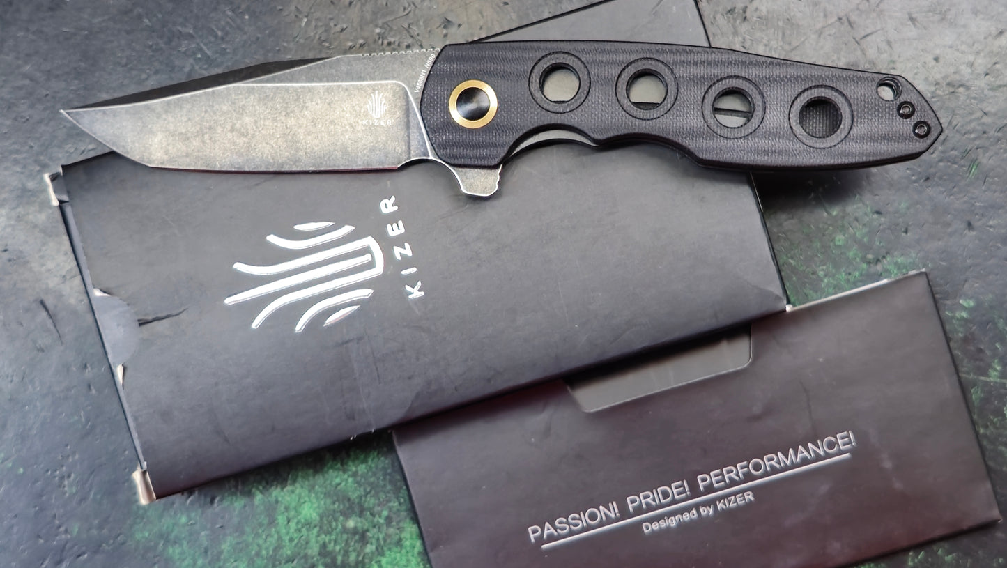 Kizer Z-82 Black G-10 Stonewashed N690 (NEW)
