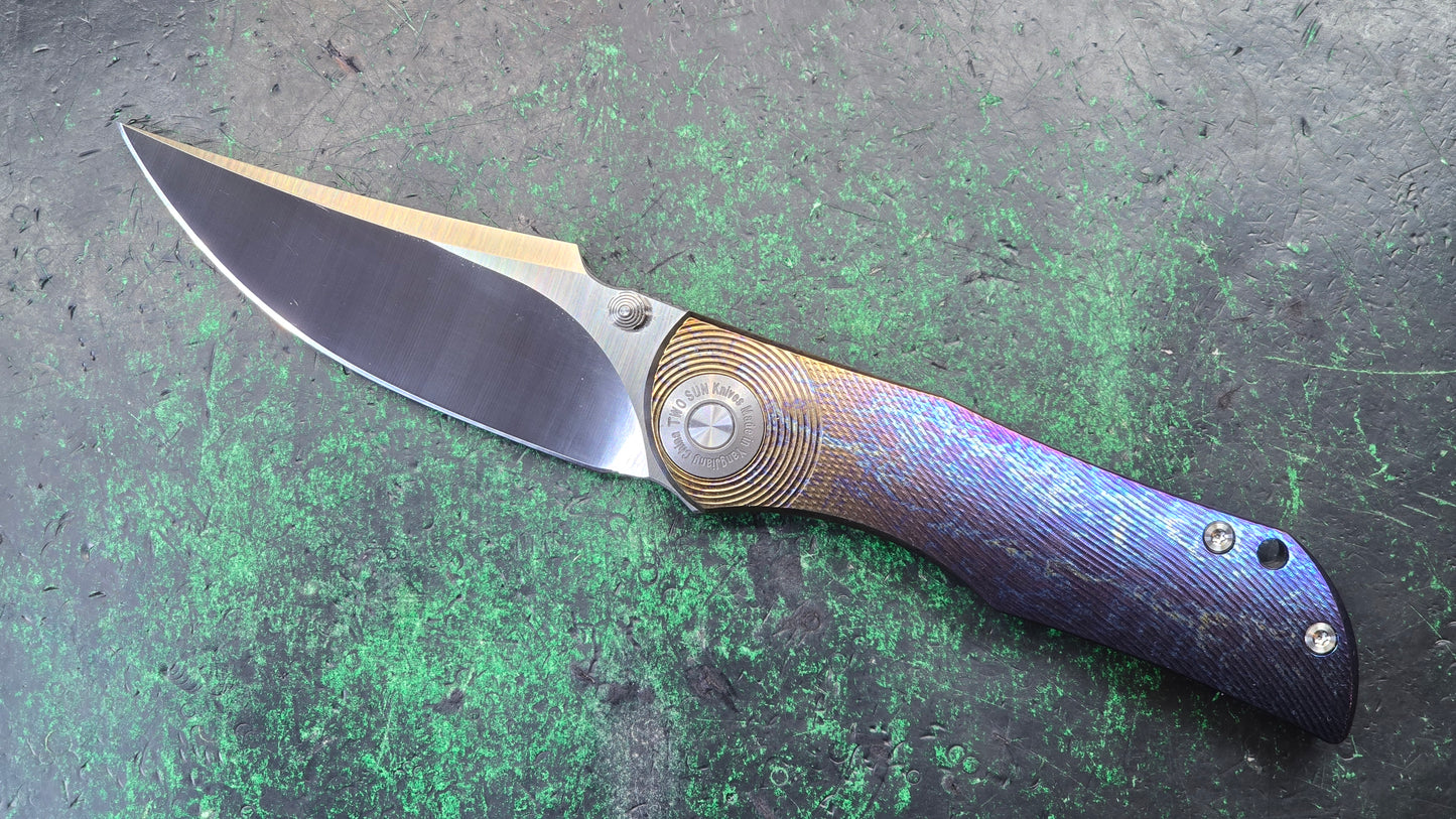 TWOSUN TS269 Anodized Titanium M390 (NEW - OPEN BOX)