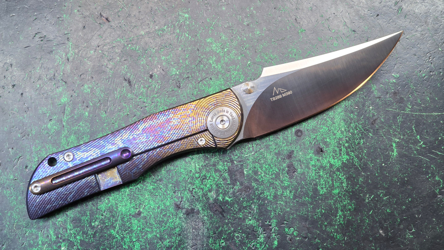 TWOSUN TS269 Anodized Titanium M390 (NEW - OPEN BOX)