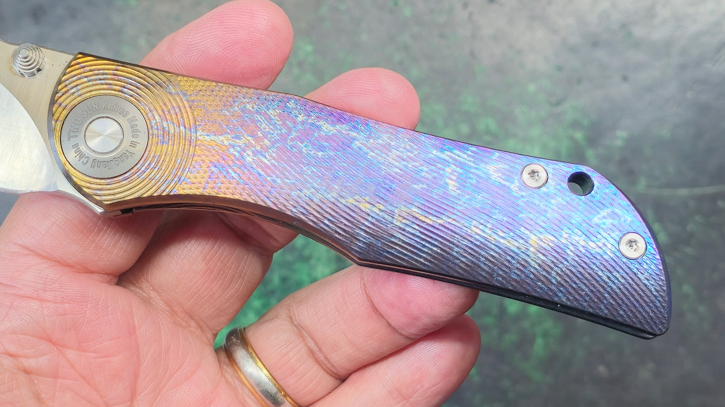 TWOSUN TS269 Anodized Titanium M390 (NEW - OPEN BOX)