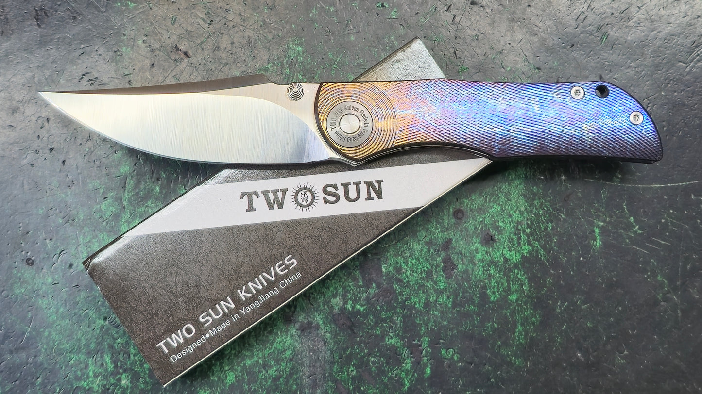 TWOSUN TS269 Anodized Titanium M390 (NEW - OPEN BOX)