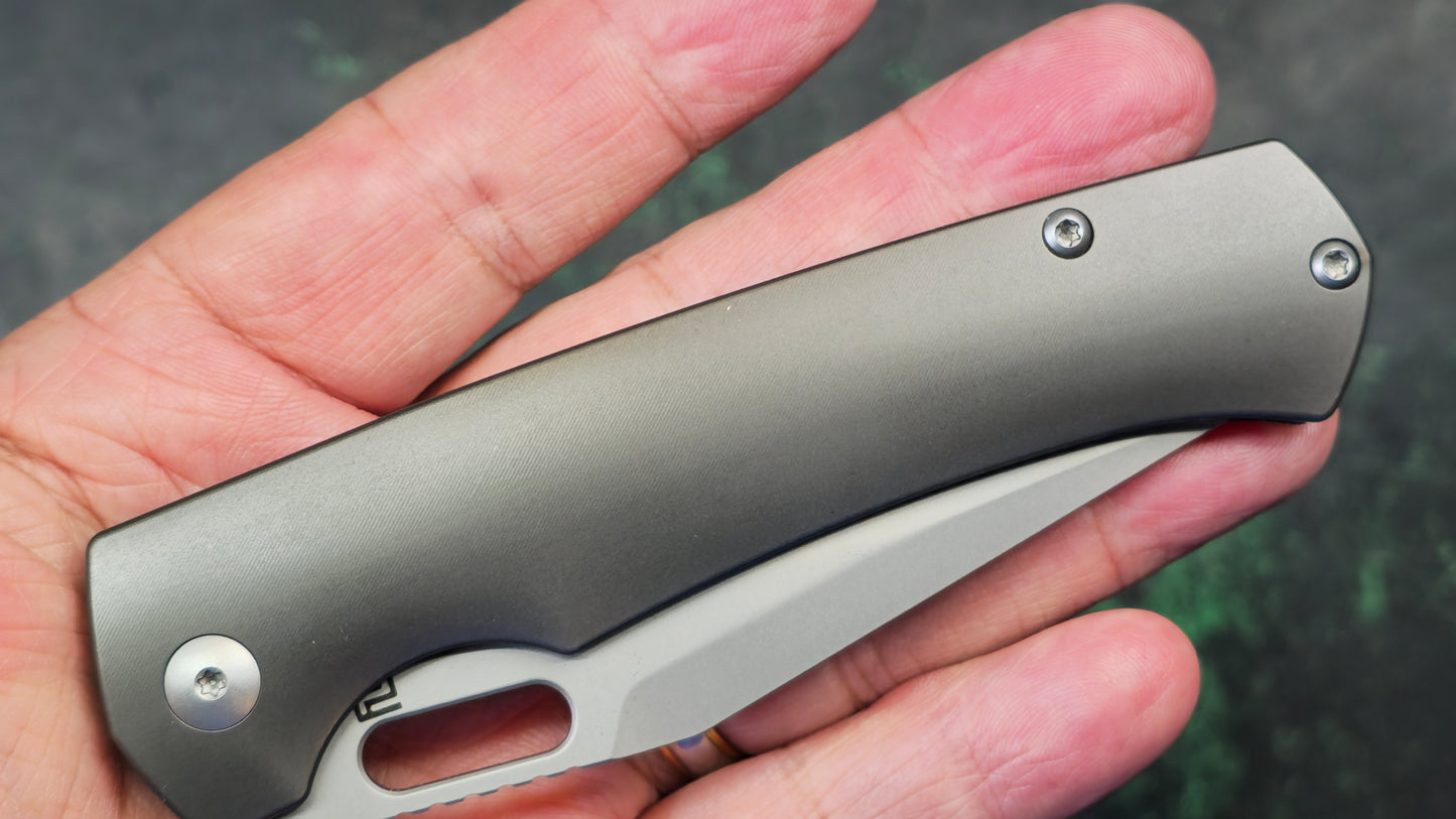 Artisan Cutlery Revel Black Titanium Handle S90V (USED)