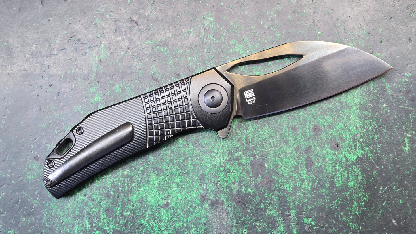 Kizer Hawk Titanium Handle Polished DLC M390 (NEW - OPEN BOX)