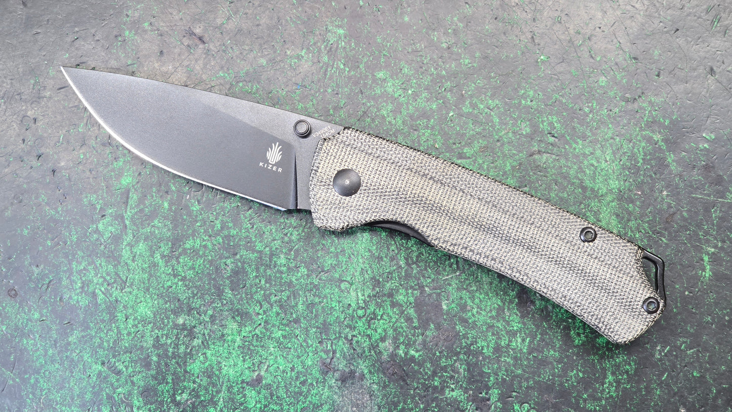 Kizer T1 Micarta 154CM (NEW - OPEN BOX)