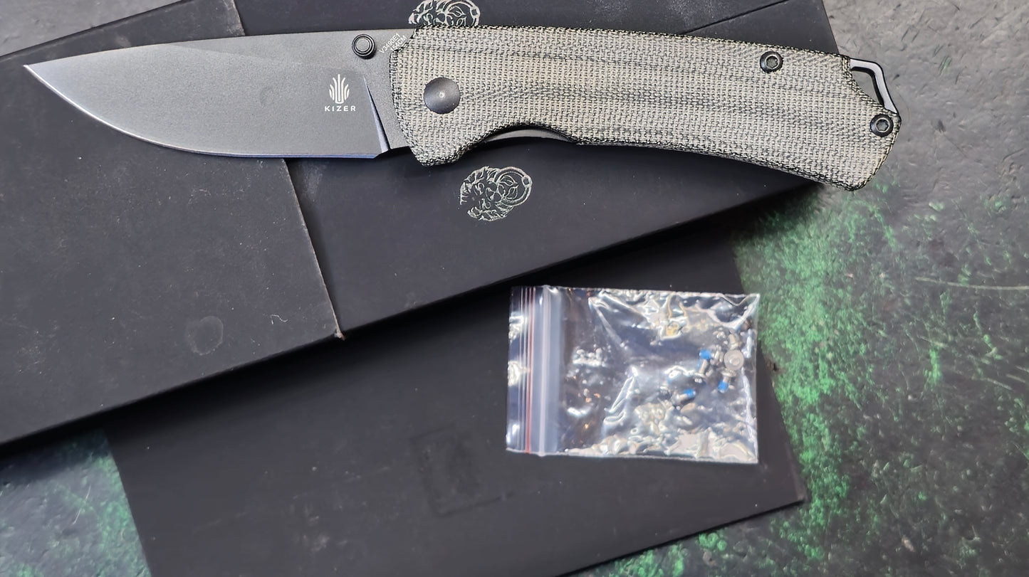 Kizer T1 Micarta 154CM (NEW - OPEN BOX)