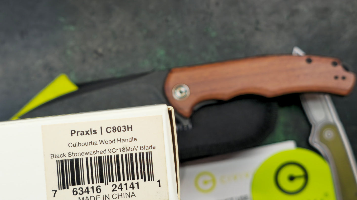Civivi Praxis Cuibourtia Wood 9Cr18MoV (USED)
