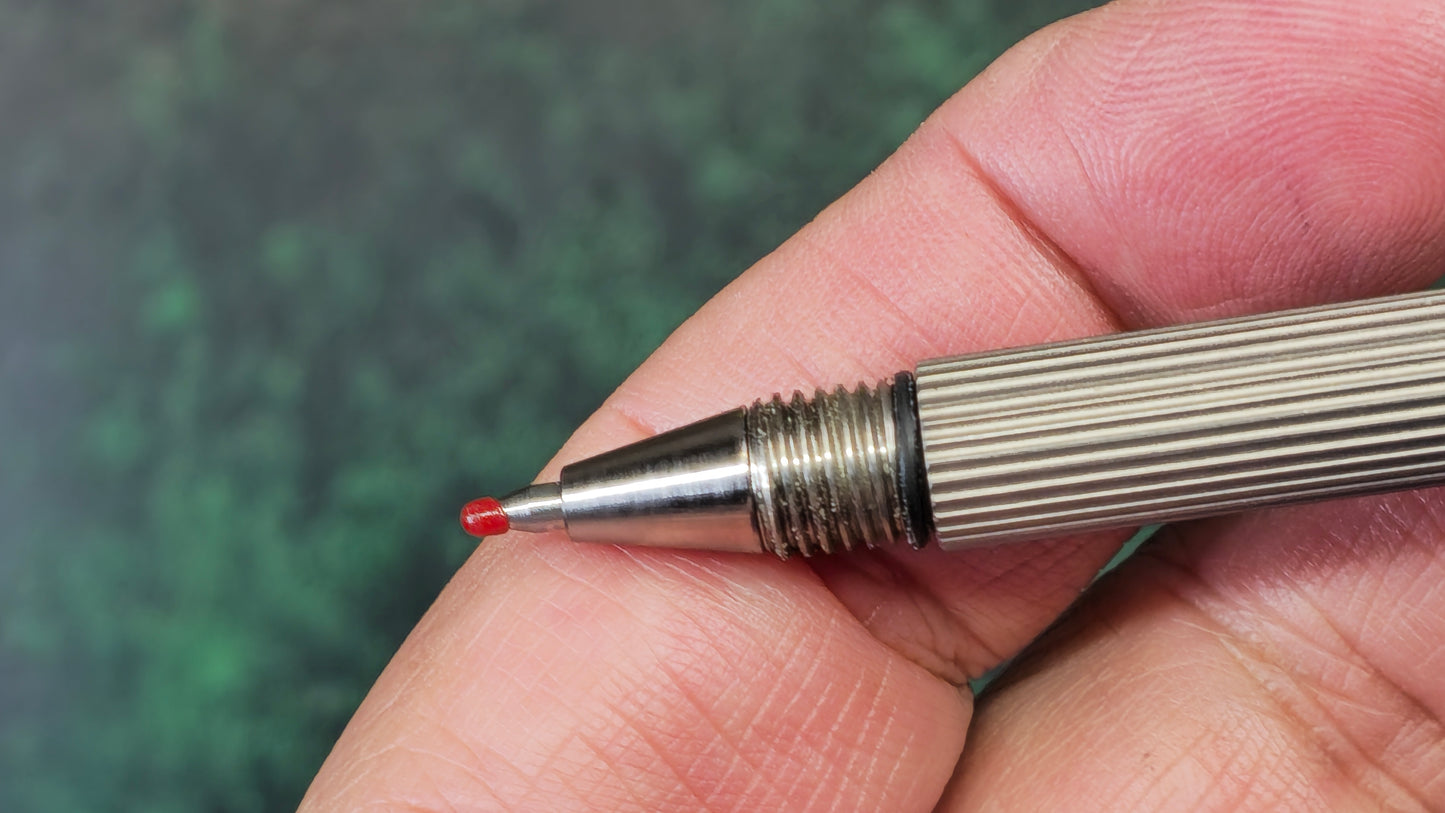 TWOSUN PEN42 MINI TACTICAL LOCK KEY RING PEN TITANIUM BLACK INK (NEW)