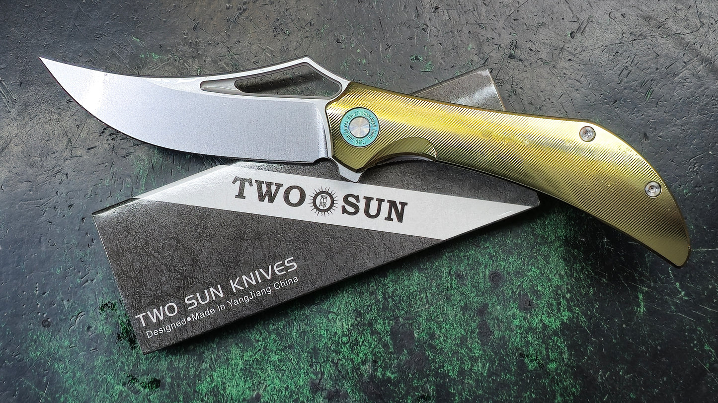 TwoSun TS476 Gold Anodized Titanium 14C28N (NEW)