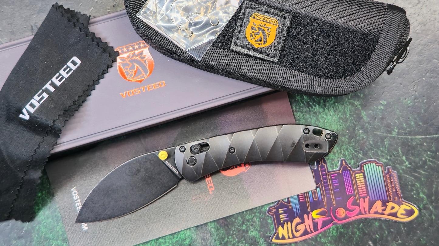 Vosteed Mini Nightshade Black Titanium Handle S35VN Black Stonewash (USED)