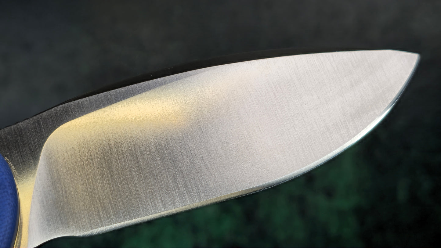 Civivi Naja Blue Frag G-10 Gold SS liners 9CR18MOV Blade (USED)