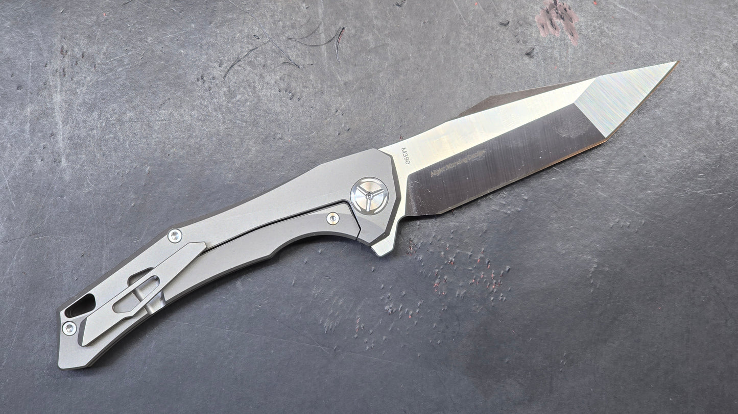 TWOSUN TS43 Gray Titanium Handle M390 (NEW)