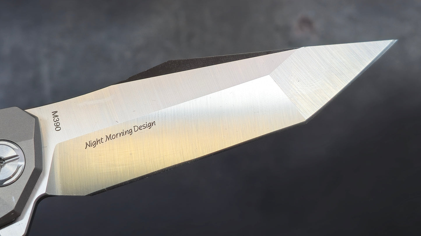 TWOSUN TS43 Gray Titanium Handle M390 (NEW)
