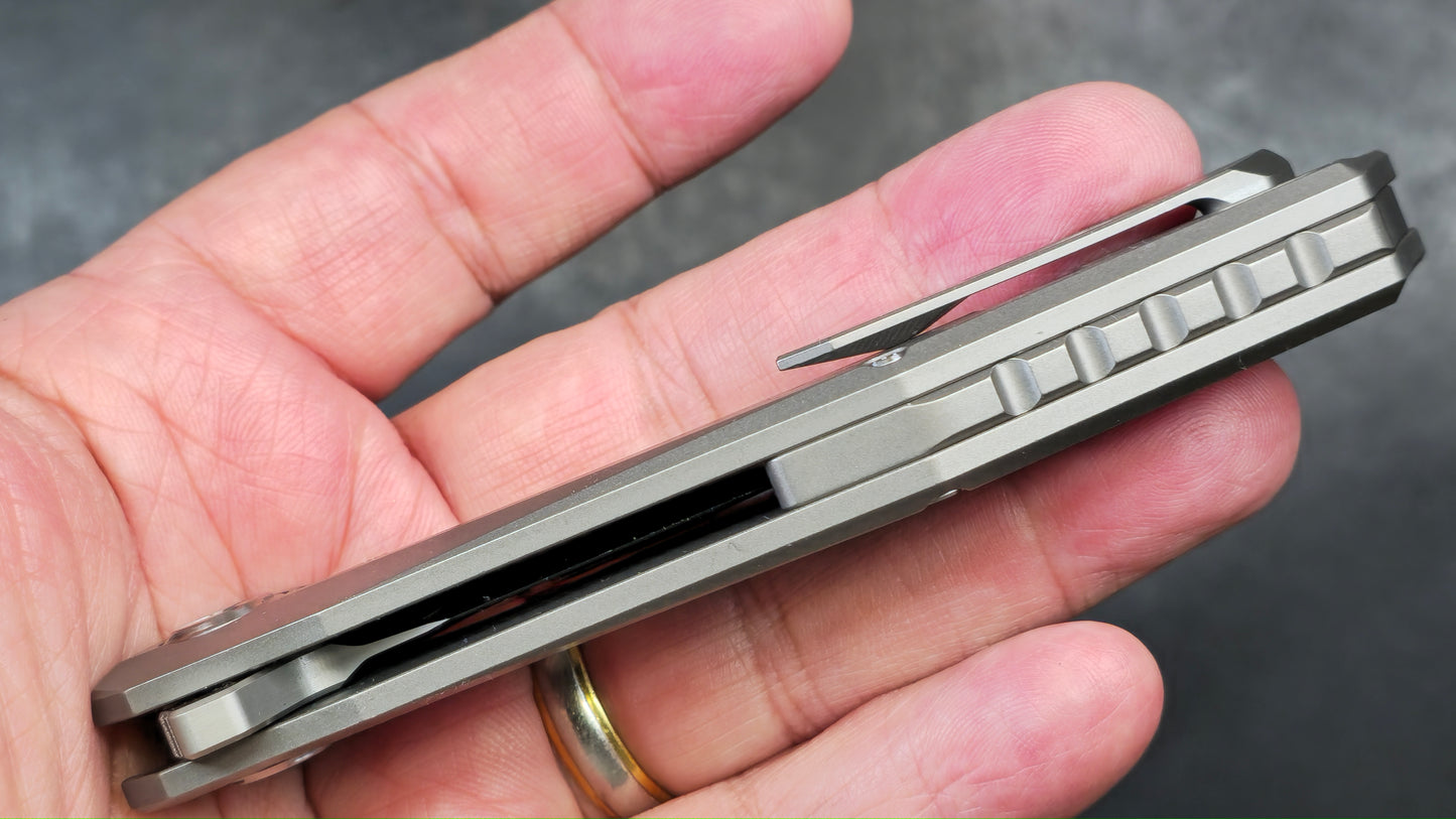 TWOSUN TS43 Gray Titanium Handle M390 (NEW)